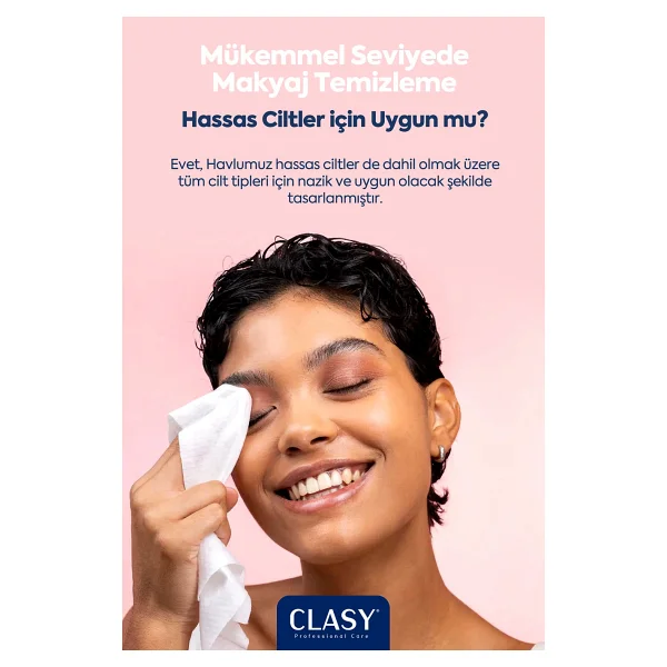 Clean Towels XL - 50'li Makyaj Temizleme Ve Yüz Temizleme Havlusu / Tek Kullanımlık - Görsel 4