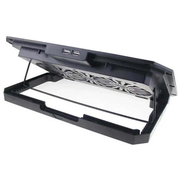 Koodmax N99 Çift Fanlı Laptop Soğutucu - 8 Kademeli Standlı Notebook Soğutucu - Siyah - Görsel 5