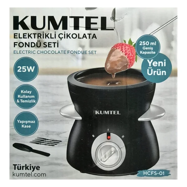 Kumtel Hcfs-01 Elektrikli Çikolata Fondü Seti - Görsel 4