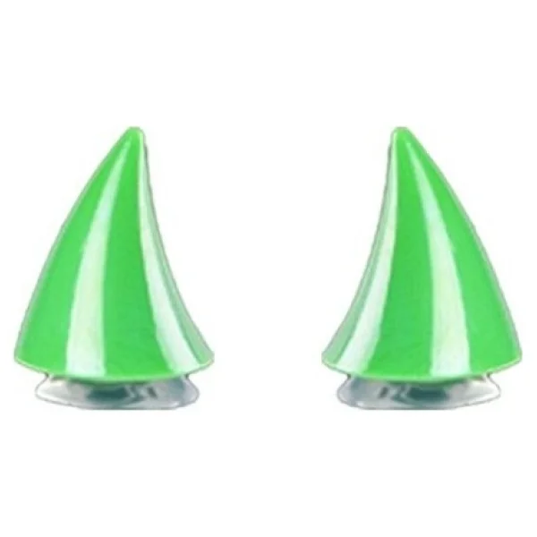Motosiklet Kask Boynuzu Büyük Boy (7cm) Yeşil - Görsel 2
