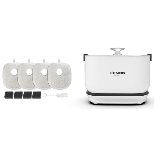 Xenon Smart Otomatik Şarj Edilebilir Evcil Hayvan Su Sebili Ultra Sessiz Çelik Hazneli Su Pınarı Ve Yedek Filtre 2'li Pet Seti - Beyaz - Görsel 7