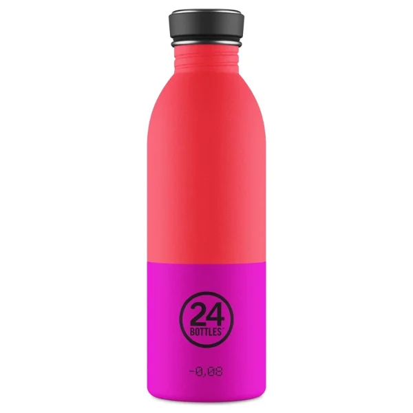 24 Bottles Urban Bottle Energy Paslanmaz Çelik Su Şişesi 500 Ml - Kırmızı - Pembe - Görsel 5