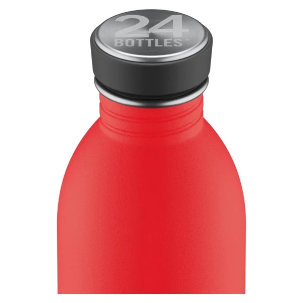 24 Bottles Urban Bottle Hot Red Paslanmaz Çelik Su Şişesi 500 Ml - Kırmızı - Görsel 2