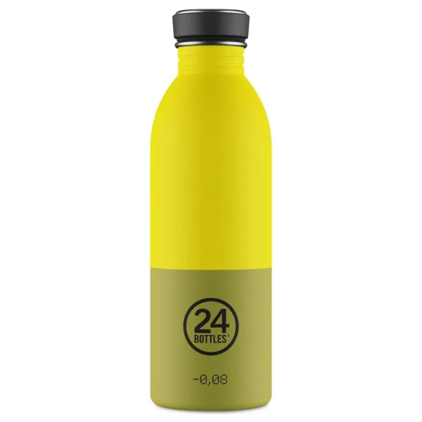 24 Bottles Urban Bottle Solar Paslanmaz Çelik Su Şişesi 500 Ml - Sarı - Yeşil - Görsel 5