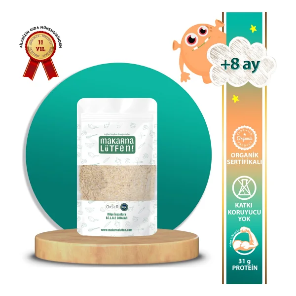 Makarna Lütfen Organik Ruşeym - Buğday Özü (+8 Ay - 100 G) - 100 Gr - Görsel 6