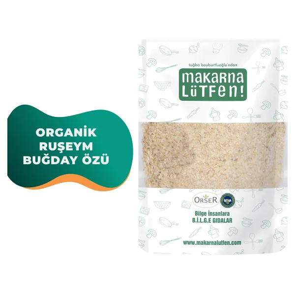 Makarna Lütfen Organik Ruşeym - Buğday Özü (+8 Ay - 100 G) - 100 Gr - Görsel 2