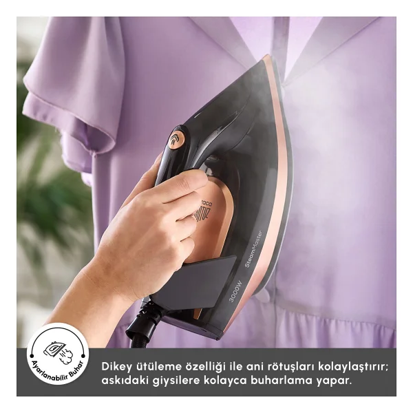 Karaca Vantuz Steammaster 3000 W Black Rose Buhar Kazanlı Ütü - Görsel 9