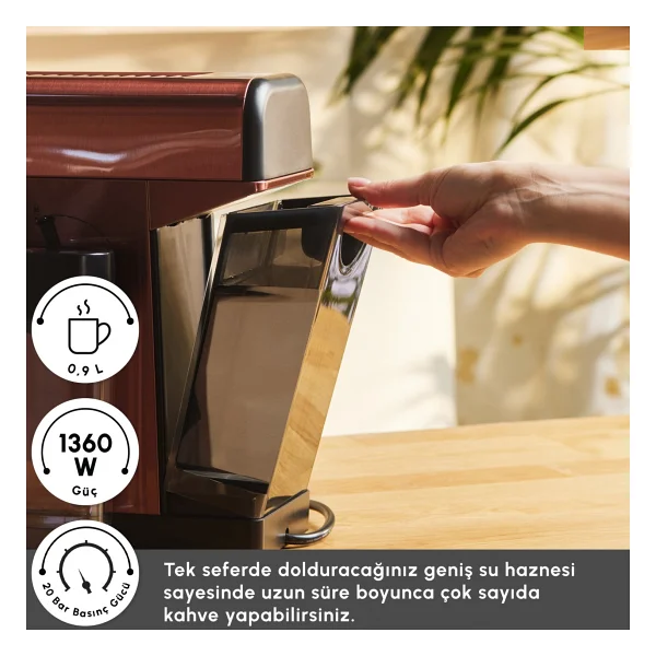 Karaca Mycaffee Barista S20 Yarı Otomatik Espresso Makinesi - Görsel 3