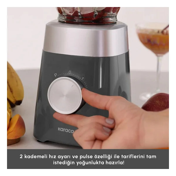 Karaca Multiblend 1000 W Gri Smoothie Blender - Görsel 5