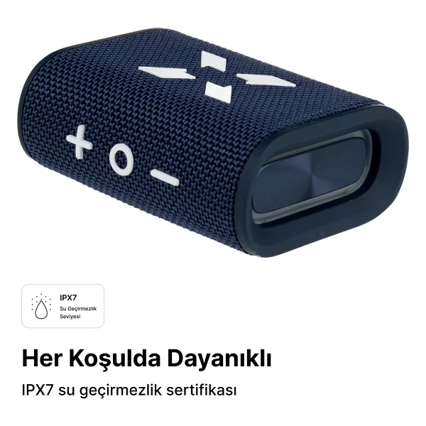 Xenon Smart X6703 RGB Lacivert-Beyaz Bluetooth Hoparlör - Görsel 2