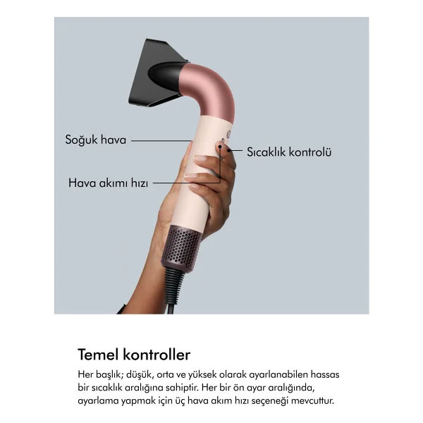 Dyson Supersonic R Kıvırcık+Bukleli Ceramic Pink Saç Kurutma Makinesi - Görsel 6