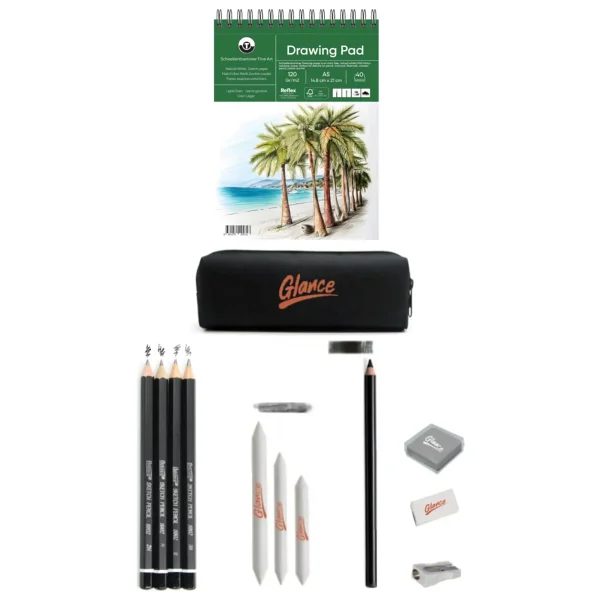 Drawing Pad Eskiz Defteri 180 Gr. A5 20 Yaprak Idora Sketch Dereceli Kurşun Kalem Eskiz Set - Görsel 2