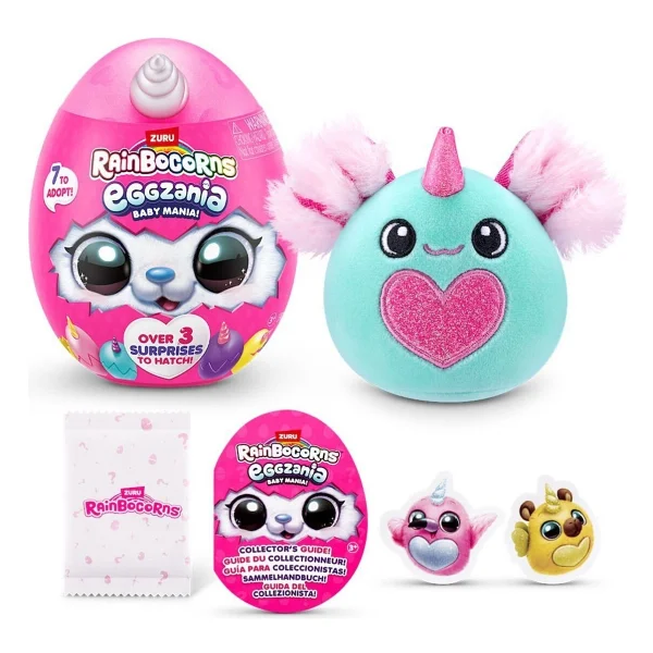 Rainbocorns Baby Eggzania Sürpriz Peluş 92111 - Görsel 6