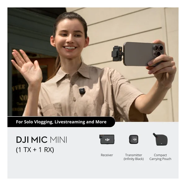 Djı Mic Mini Kablosuz Tek Kişilik Mikrofon Seti - Görsel 2