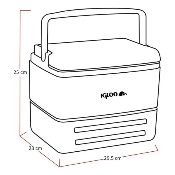 Igloo Elitecore Kırmızı 8.2 Lt Kamp Buzluğu - Görsel 2