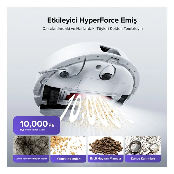 Roborock S8 Pro Beyaz Akıllı Robot Süpürge - Görsel 8