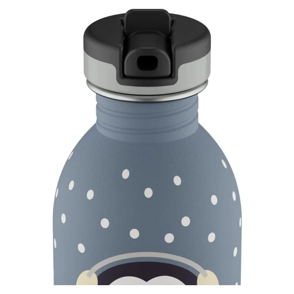 24 Bottles Kids Bottle Happy Penguin Paslanmaz Çelik Çocuk Su Matarası 250 Ml - Renkli - Görsel 2