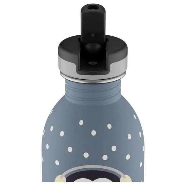 24 Bottles Kids Bottle Happy Penguin Paslanmaz Çelik Çocuk Su Matarası 250 Ml - Renkli - Görsel 3