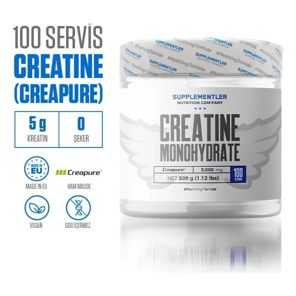 Supplementler Creatine Creapure 509 Gr Amino Asit - Görsel 2