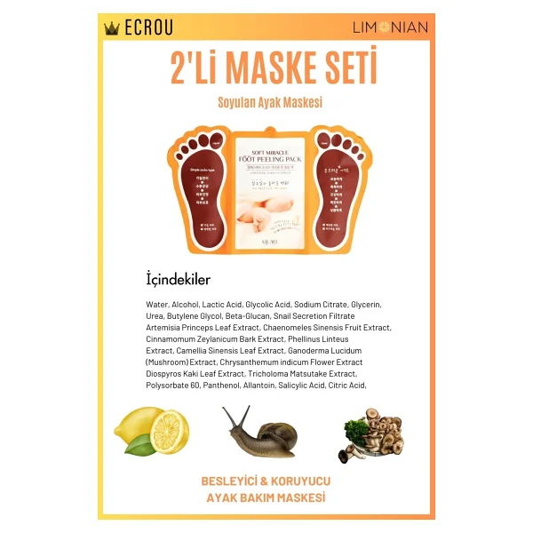 Mjcare Soyulan Ayak Peeling Maskesi 2 Lı - Görsel 2