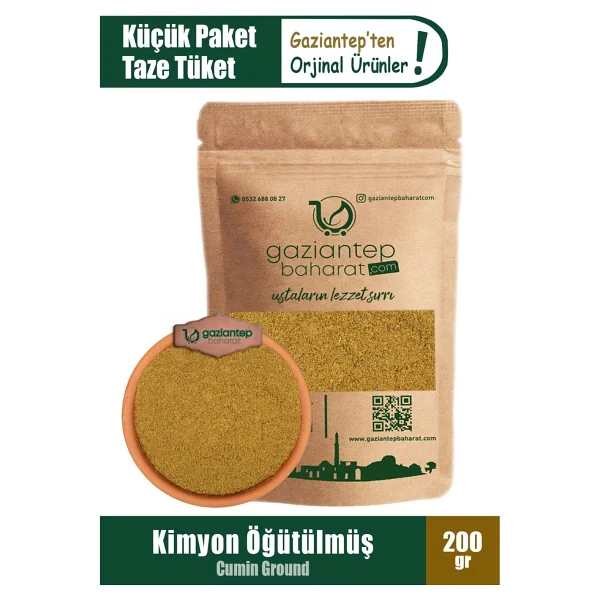 Gaziantep Baharat Kimyon Öğütülmüş 200gr - Doğal Ve Aromatik Baharat, Yöresel Lezzet - Görsel 5