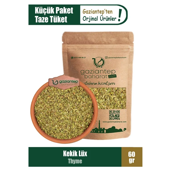Gaziantep Baharat Kekik 60 Gr - Kekik Lüx, Yöresel Ve Doğal, Zengin Aroma - Görsel 6