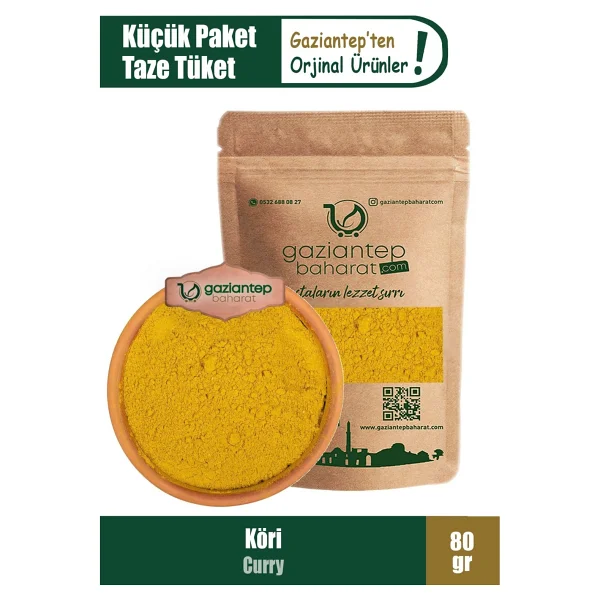 Gaziantep Baharat Köri Baharatı 80 Gr - Aromatik Ve Doğal Tat - Görsel 5