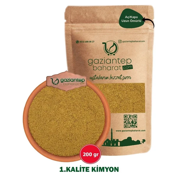Gaziantep Baharat Kimyon Öğütülmüş 200gr - Doğal Ve Aromatik Baharat, Yöresel Lezzet - Görsel 4