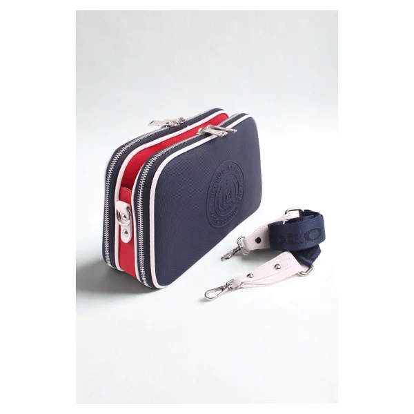 Just Polo Kadın Siyah 5 Bölmeli Ayarlanabilir Uzun Askılı Omuz Çantası Postacı Çantası 6 Bölmeli 28 X18 Cm 4023-Gd - Siyah - Taba - Görsel 9