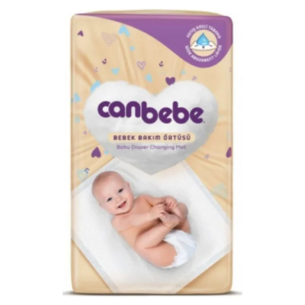 Canbebe 60x60 Cm 10'lu Bebek Bakım Örtüsü - Görsel 2