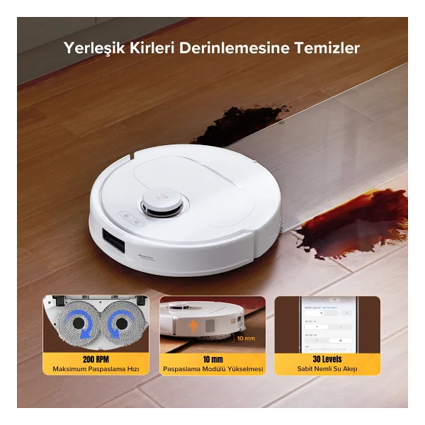 Roborock Qrevo C Çöp İstasyonlu Akıllı Robot Süpürge - Görsel 7
