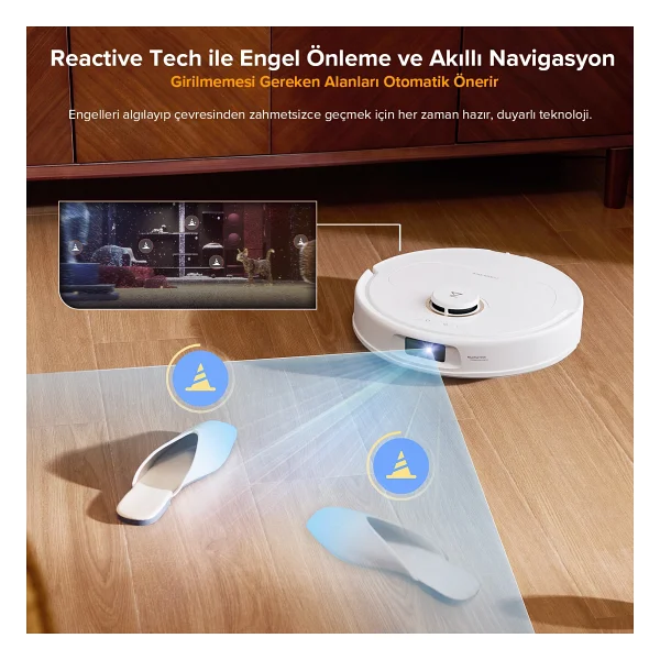 Roborock Qrevo C Çöp İstasyonlu Akıllı Robot Süpürge - Görsel 8