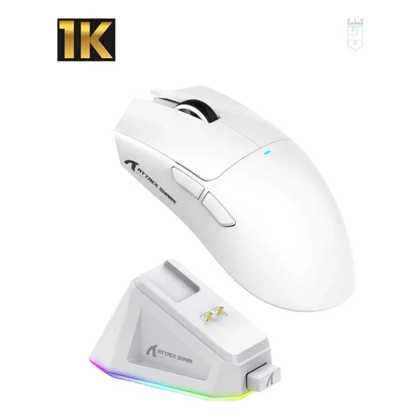 Attack Shark X11 Siyah Şarjlı Makrolu Ergonomik Optik Kablolu/Kablosuz Oyuncu Mouse - Görsel 8