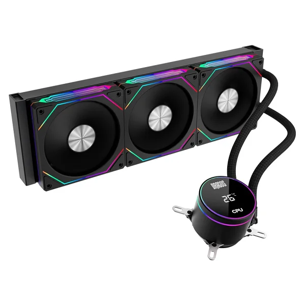 Dragos Frostbite Argb Siyah 360 Mm İşlemci Sıvı Soğutucu - Görsel 2