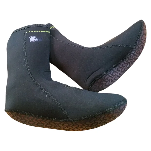 3mm Neopren Kaydırmaz Tabanlı Siyah Dalış Çorabı - 40-41 - Görsel 4