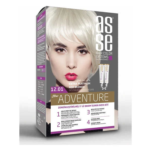 Asse Adventure 7.44 Kumral Bakır Saç Boyası - Görsel 10
