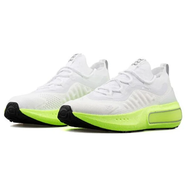 Under Armour Phantom 4 3027593-104 Beyaz-Yeşil Erkek Spor Ayakkabı - Görsel 3