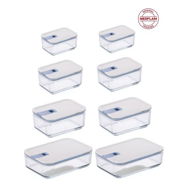 Neoflam Perfect Seal 8'li Cam Saklama Kabı - Görsel 2