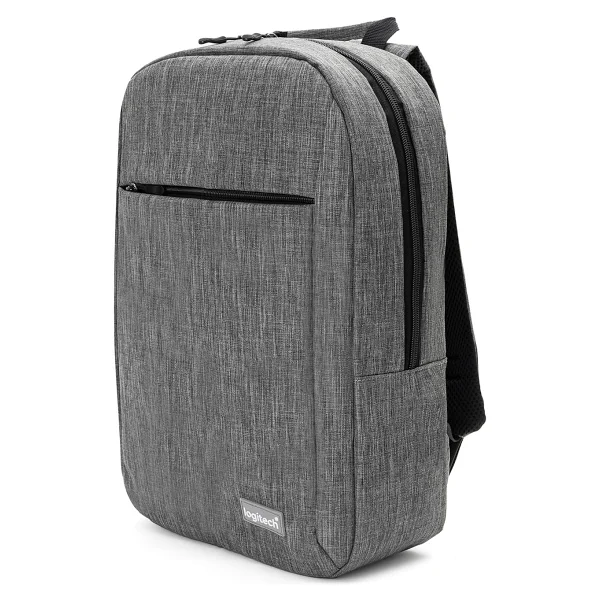Logitech Orijinal 15.6" İnç Laptop Valiz Askılı Kumaş Notebook Günlük Seyahat Siyah Bilgisayar Sırt Çantası - Görsel 7