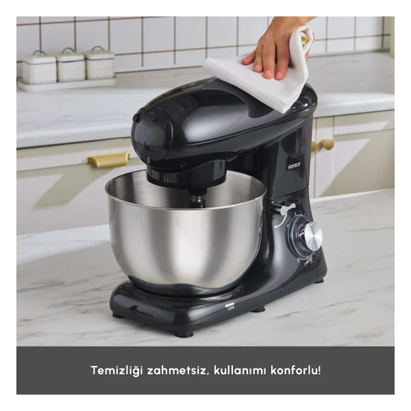 Karaca Multichef Shiny Black 5.5 Lt 1900 W Stand Mikser - Görsel 9