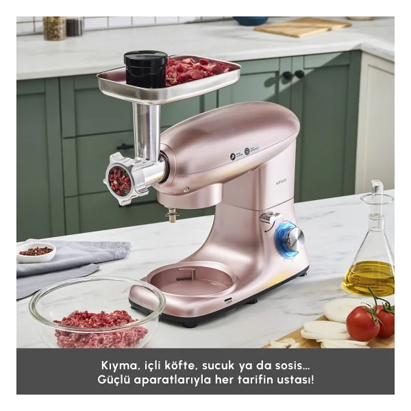Karaca Multichef Rose Gold 5.5 Lt 1900 W Stand Mikser - Görsel 8