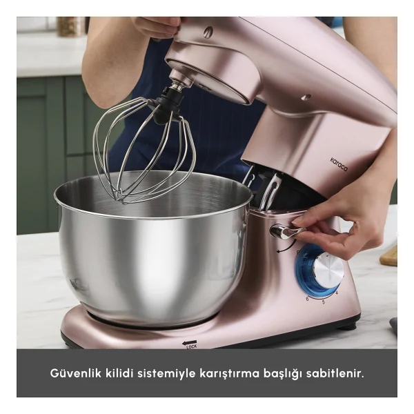 Karaca Multichef Rose Gold 5.5 Lt 1900 W Stand Mikser - Görsel 10