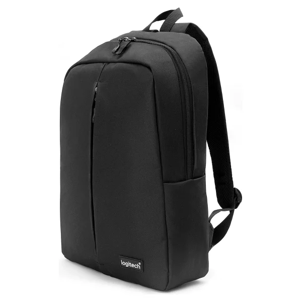 Logitech Orijinal 15.6" İnç Laptop Bölmeli Kumaş Notebook Günlük Kullanım Seyahat İş Gri Bilgisayar Çantası - Görsel 7