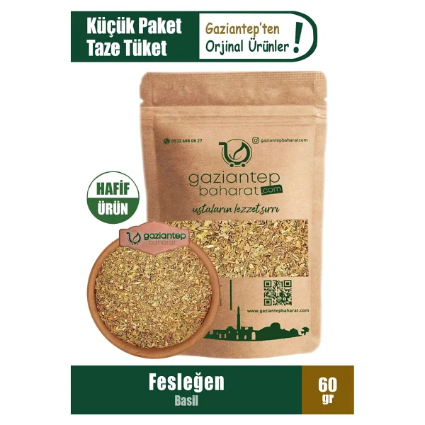 Gaziantep Baharat Fesleğen 60gr - Doğal Ve Taze Baharat - Görsel 6