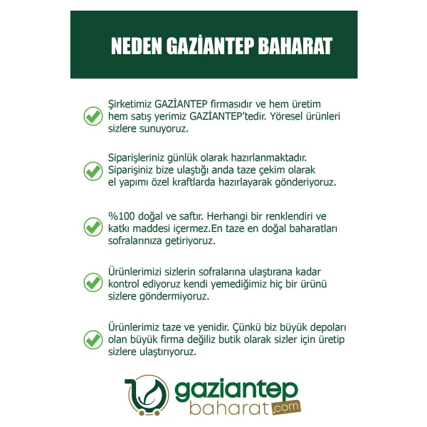 Gaziantep Baharat Kırmızı Tatlı Toz Biber 200gr - Lezzetli Ve Aromatik - Görsel 4