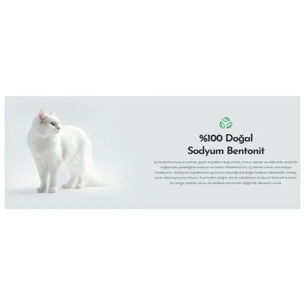 Sandy Max Triple Action Aktif Karbonlu 10 Kg Bentonit Kedi Kumu - Görsel 2