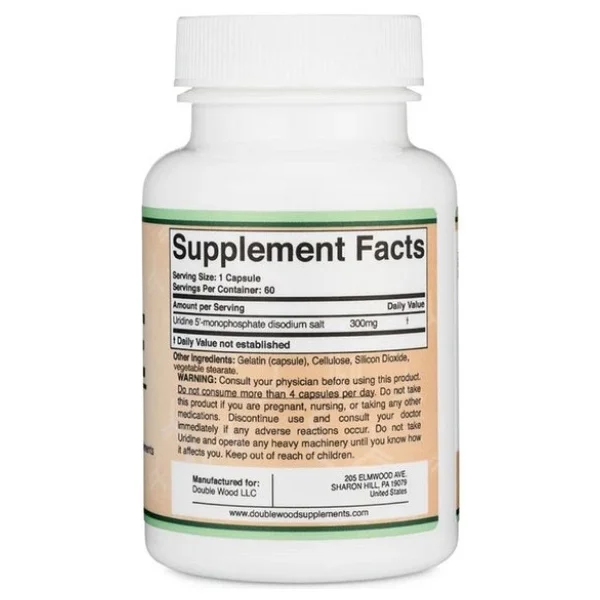 Double Wood Uridine 300 Mg 60 Kapsül - Görsel 6