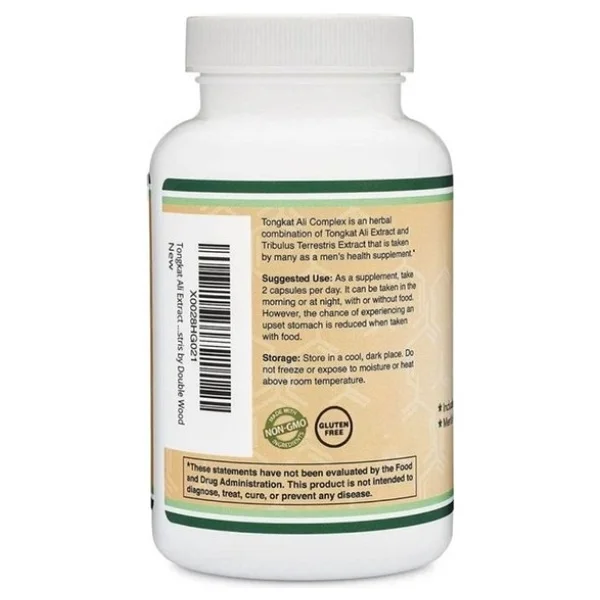 Double Wood Tongkat Ali 1020 mg 120 Kapsül - Görsel 3