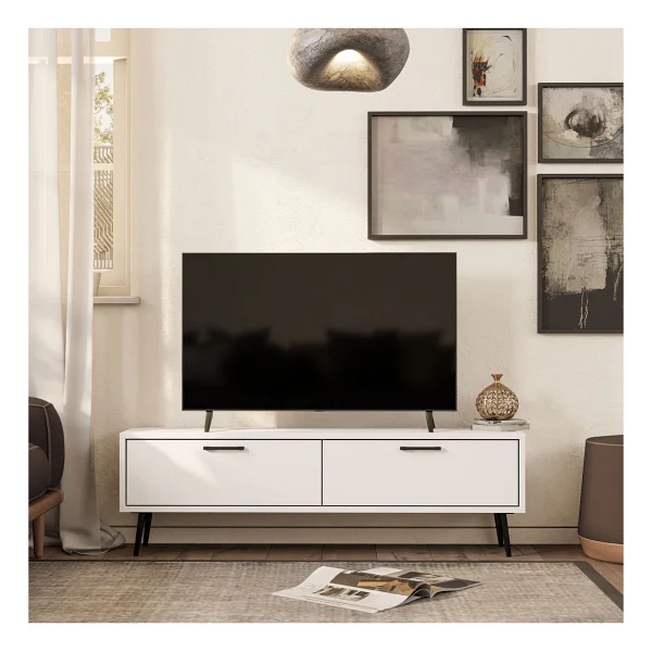 Mezza 4060 Bold 138 Cm TV Ünitesi Beyaz - Görsel 3