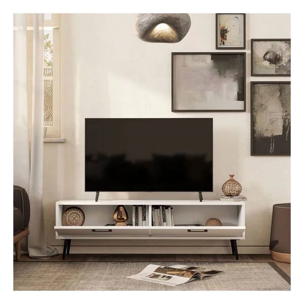 Mezza 4060 Bold 138 Cm TV Ünitesi Beyaz - Görsel 4